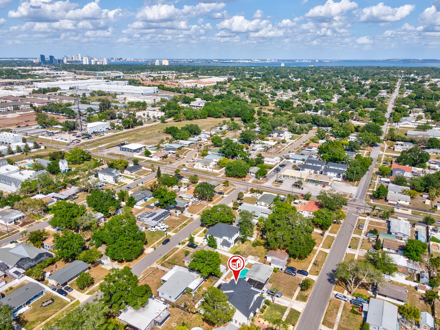 Aerial - Tampa Skyline